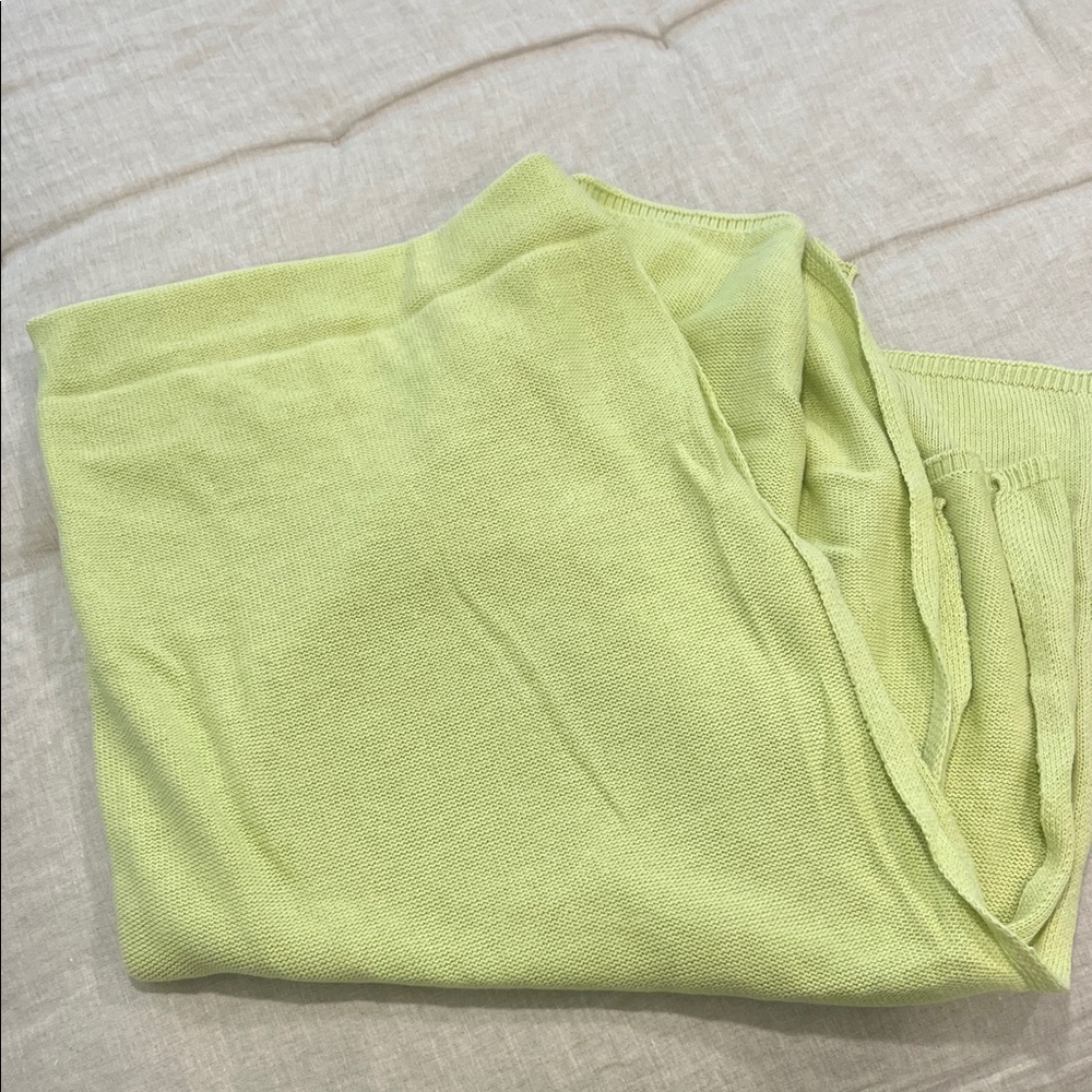 Lime Green Wrap/Throw